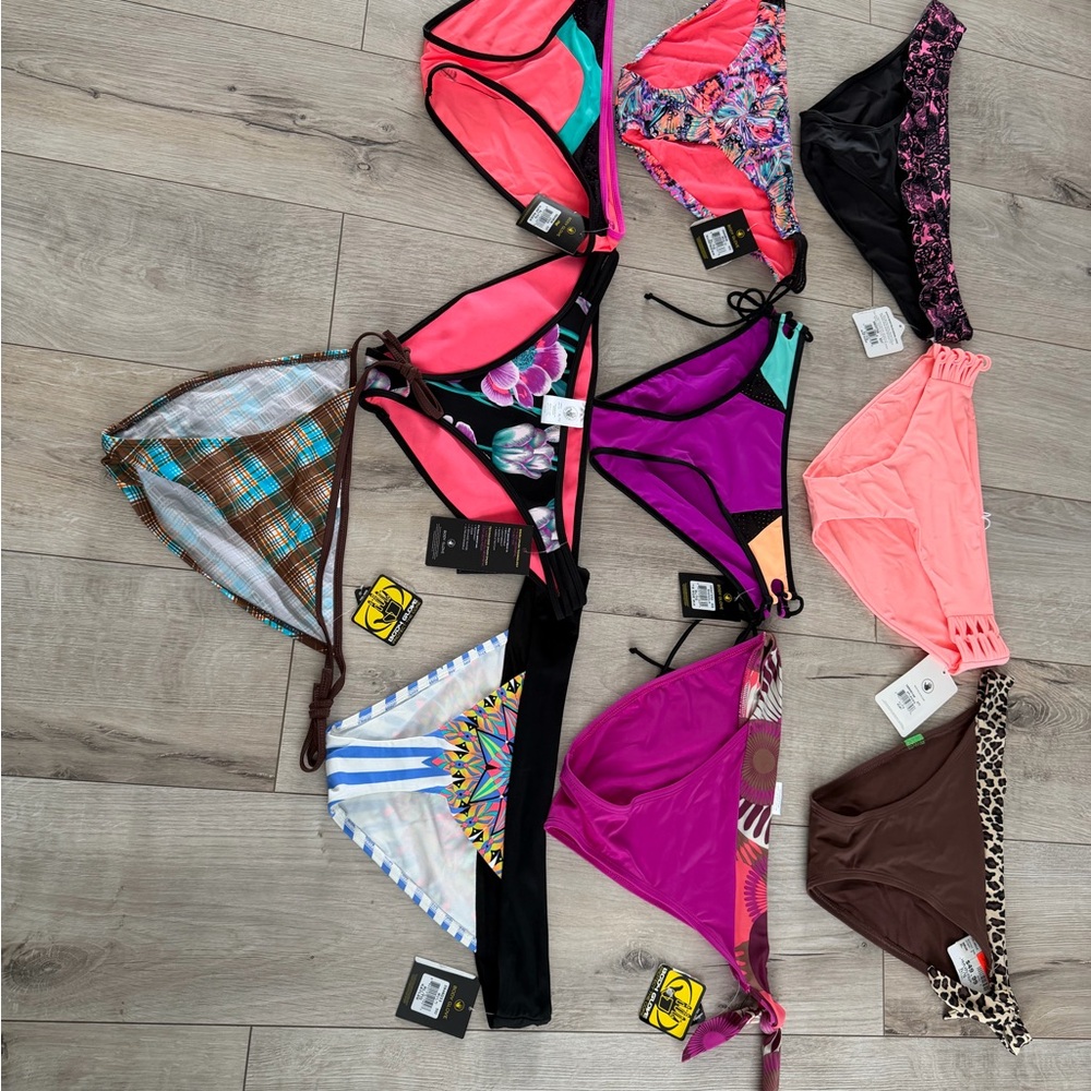 LOT BODY GLOVE NEW 10 Bikinis Bottoms Collection